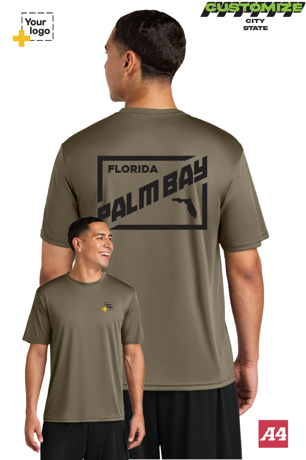Custom A4 Cooling Performance Tee - DIAGONAL