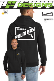 Custom Core Fleece Pullover Hooded Sweatshirt - DIAGONAL