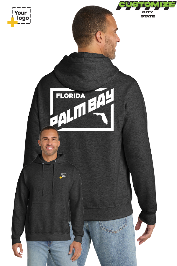 Custom Core Fleece Pullover Hooded Sweatshirt - DIAGONAL