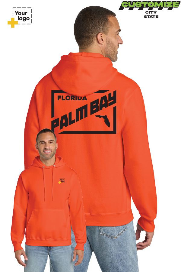 Custom Core Fleece Pullover Hooded Sweatshirt - DIAGONAL