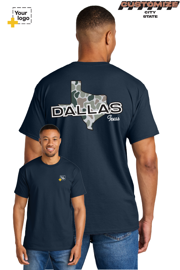 Custom Gildan® DryBlend® 50 Cotton/50 Poly T-Shirt - Duck Camo