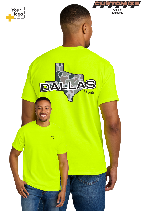 Custom Gildan® DryBlend® 50 Cotton/50 Poly T-Shirt - Duck Camo