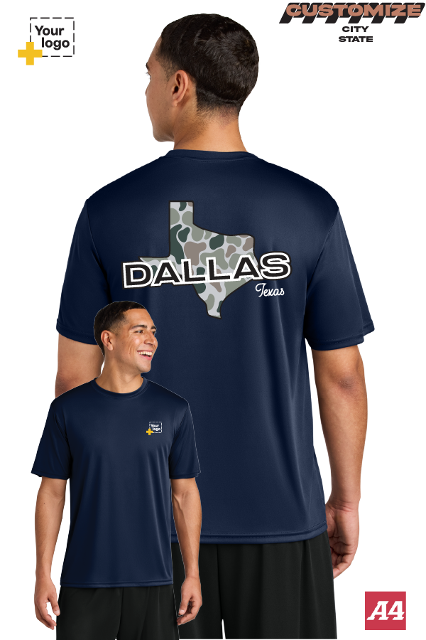 Custom A4 Cooling Performance Tee - Duck Camo