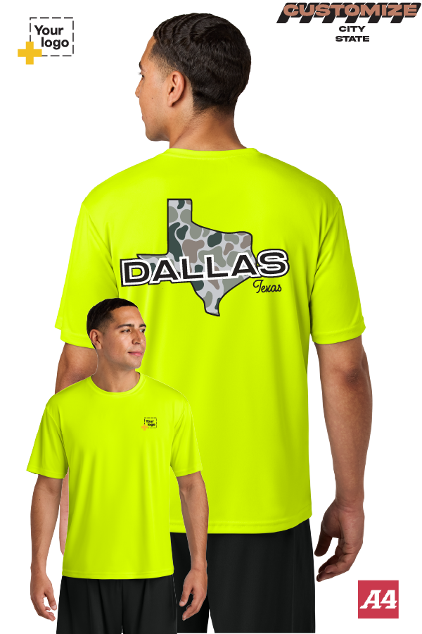 Custom A4 Cooling Performance Tee - Duck Camo