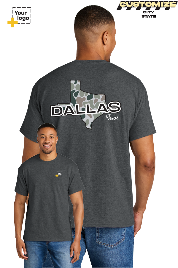 Custom Gildan® DryBlend® 50 Cotton/50 Poly T-Shirt - Duck Camo