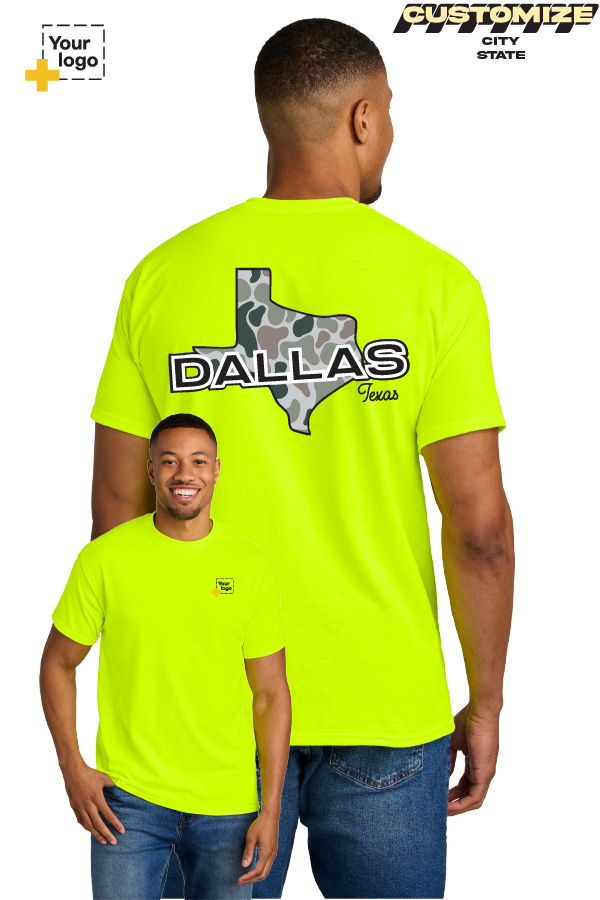 Custom Gildan® DryBlend® 50 Cotton/50 Poly T-Shirt - Duck Camo