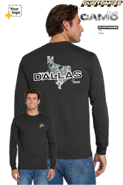 Custom Gildan® DryBlend® 50 Cotton/50 Poly Long Sleeve T-Shirt - Duck Camo