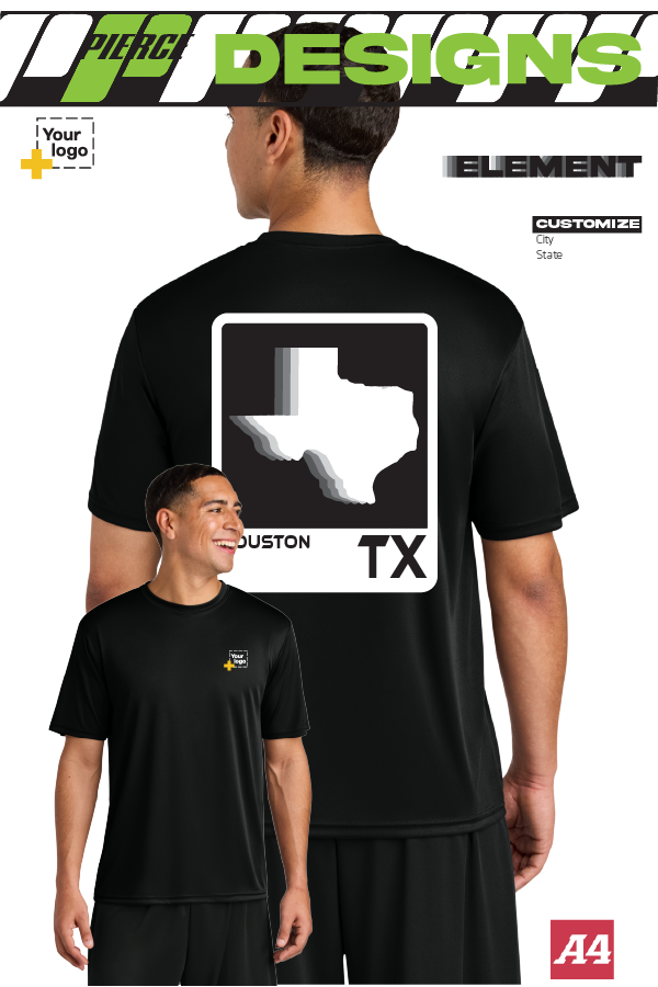 Custom A4 Cooling Performance Tee - ELEMENTS FADE