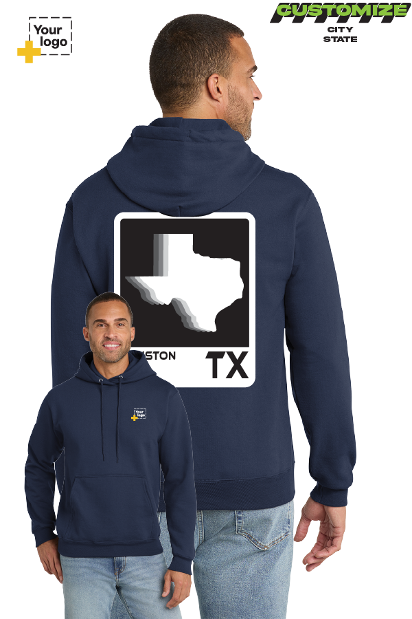 Custom Core Fleece Pullover Hooded Sweatshirt - ELEMENTS FADE