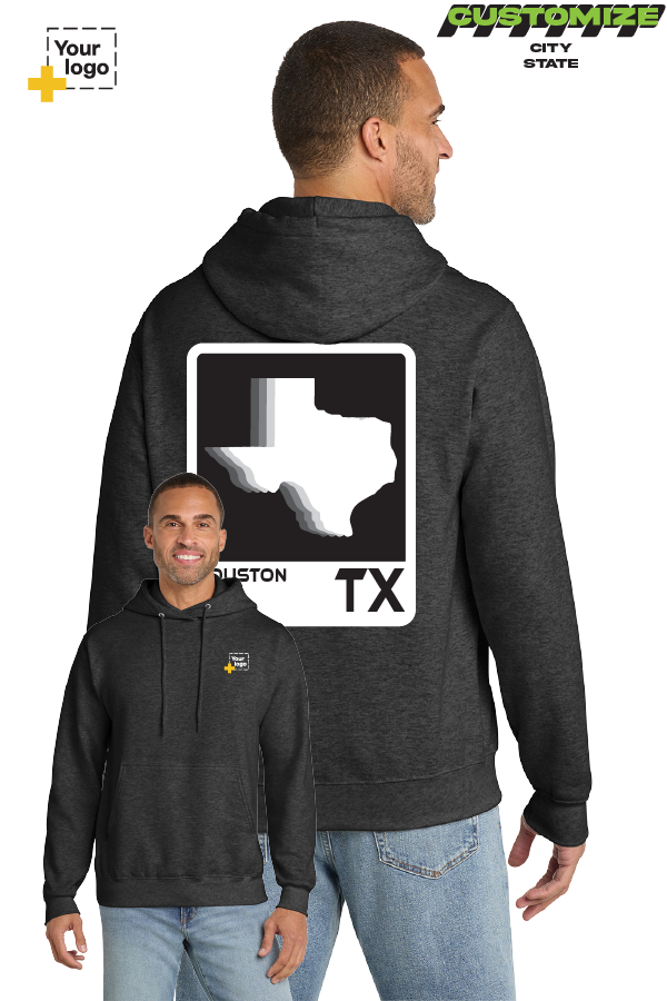 Custom Core Fleece Pullover Hooded Sweatshirt - ELEMENTS FADE