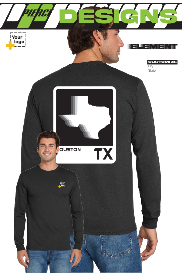 Custom Gildan® DryBlend® 50 Cotton/50 Poly Long Sleeve T-Shirt - ELEMENTS FADE