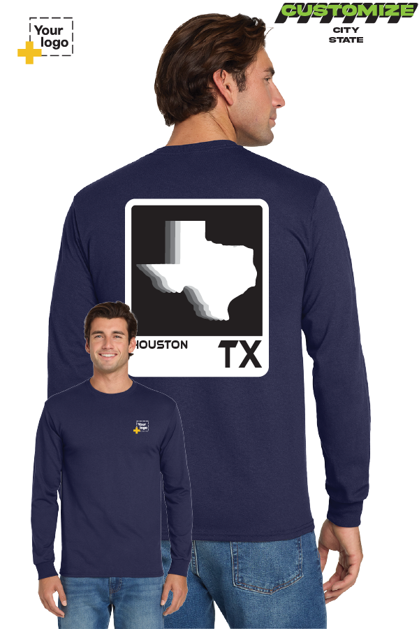 Custom Gildan® DryBlend® 50 Cotton/50 Poly Long Sleeve T-Shirt - ELEMENTS FADE