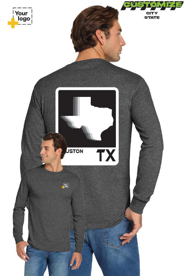 Custom Gildan® DryBlend® 50 Cotton/50 Poly Long Sleeve T-Shirt - ELEMENTS FADE