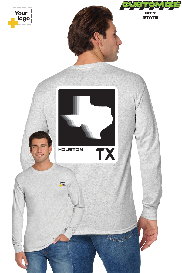 Custom Gildan® DryBlend® 50 Cotton/50 Poly Long Sleeve T-Shirt - ELEMENTS FADE