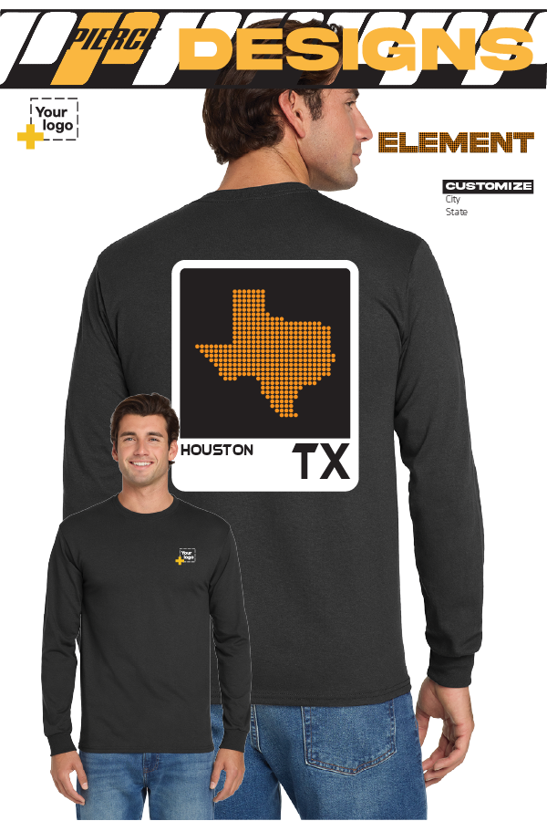 Custom Gildan® DryBlend® 50 Cotton/50 Poly Long Sleeve T-Shirt - ELEMENTS DOTS