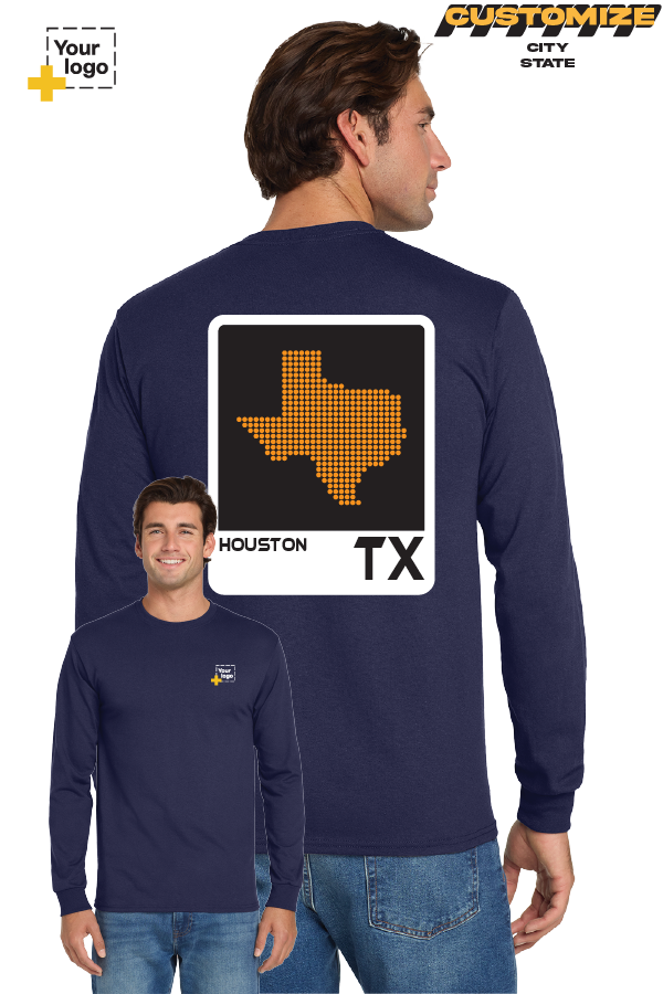 Custom Gildan® DryBlend® 50 Cotton/50 Poly Long Sleeve T-Shirt - ELEMENTS DOTS