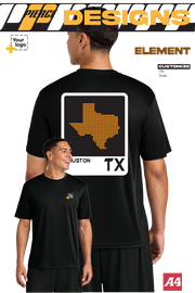 Custom A4 Cooling Performance Tee - ELEMENTS DOTS