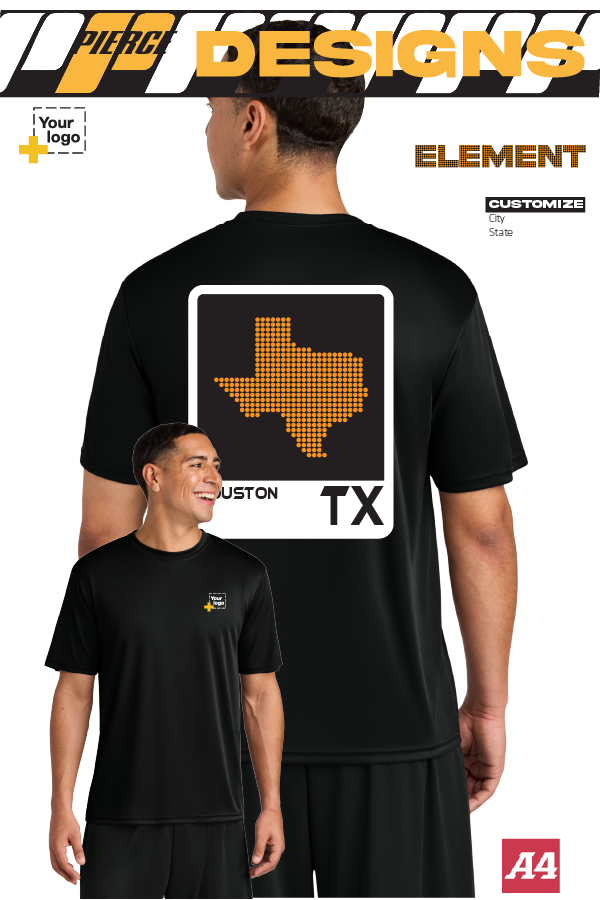 Custom A4 Cooling Performance Tee - ELEMENTS DOTS