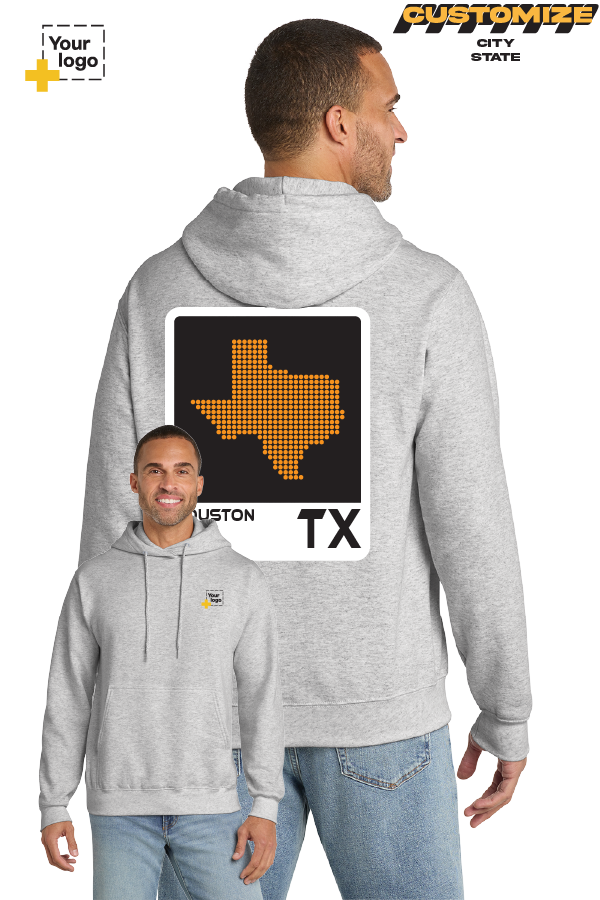 Custom Core Fleece Pullover Hooded Sweatshirt - ELEMENTS DOTS