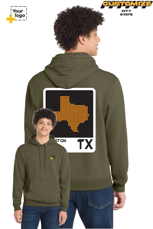 Custom Core Fleece Pullover Hooded Sweatshirt - ELEMENTS DOTS