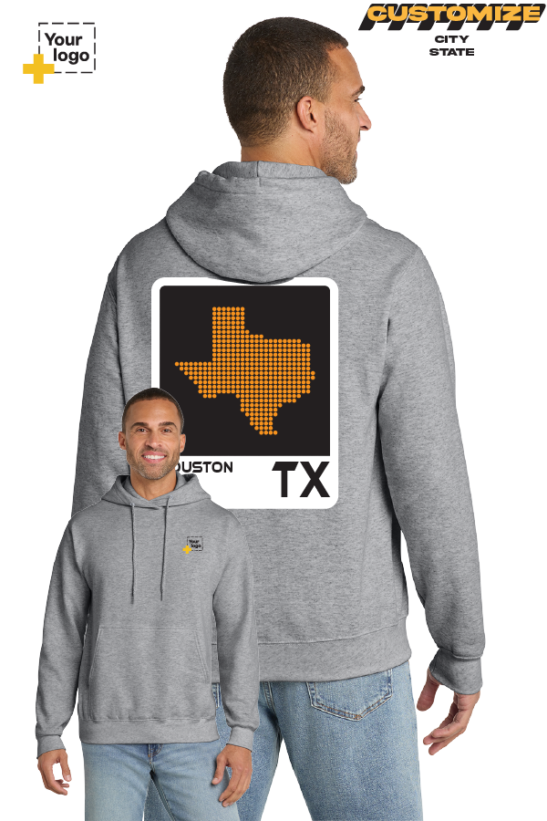 Custom Core Fleece Pullover Hooded Sweatshirt - ELEMENTS DOTS