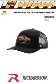 Custom Richardson 112 Trucker - Faux Leather Patch