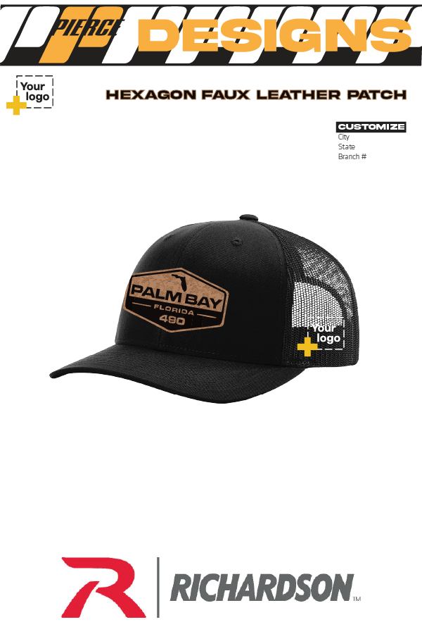 Custom Richardson 112 Trucker - Faux Leather Patch