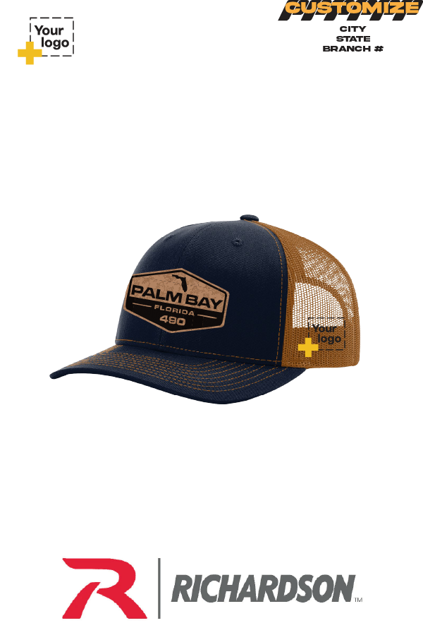 Custom Richardson 112 Trucker - Faux Leather Patch