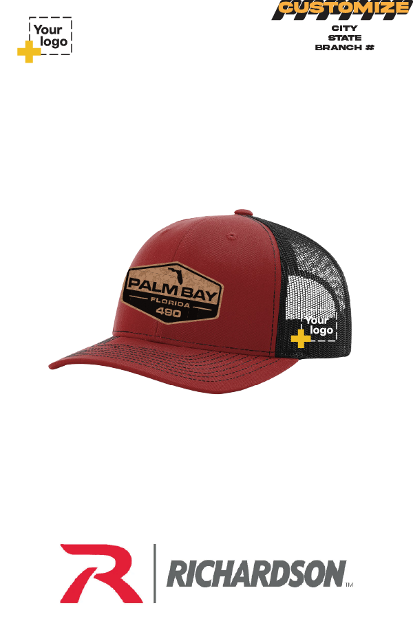 Custom Richardson 112 Trucker - Faux Leather Patch