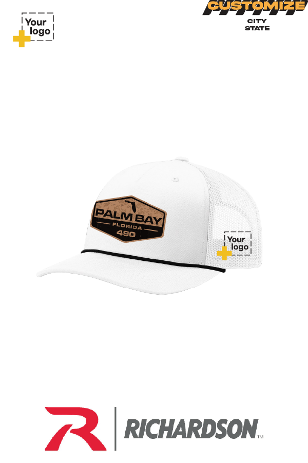 Custom Richardson 112FPR Trucker - Faux Leather Patch