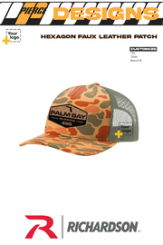 Custom Richardson 112PFP Trucker - Faux Leather Patch