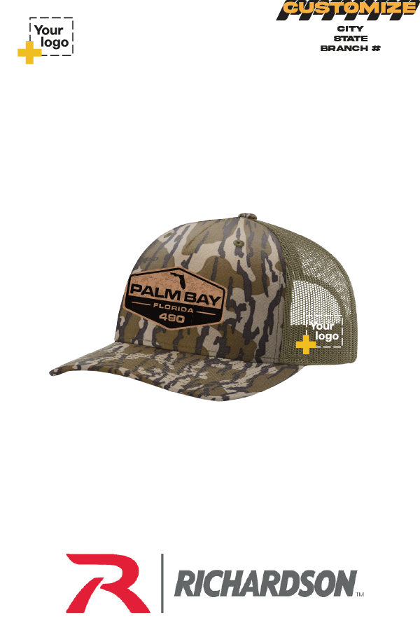 Custom Richardson 112PFP Trucker - Faux Leather Patch