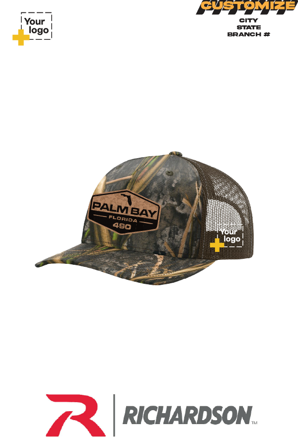 Custom Richardson 112PFP Trucker - Faux Leather Patch