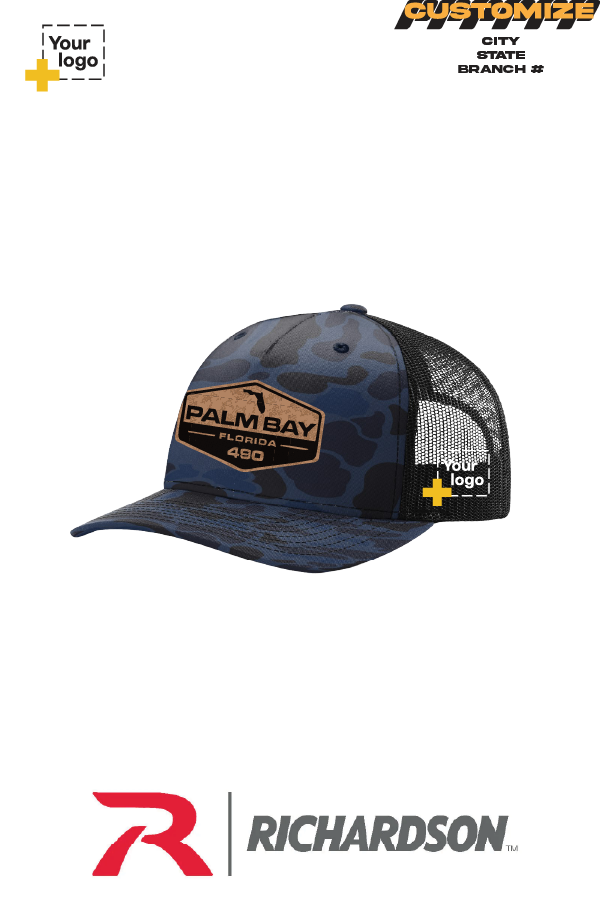 Custom Richardson 112PFP Trucker - Faux Leather Patch