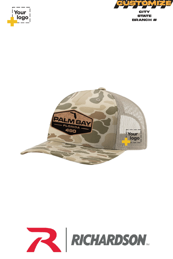 Custom Richardson 112PFP Trucker - Faux Leather Patch