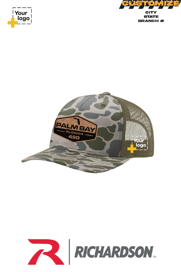 Custom Richardson 112PFP Trucker - Faux Leather Patch