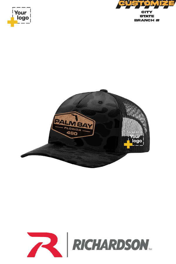 Custom Richardson 112PFP Trucker - Faux Leather Patch