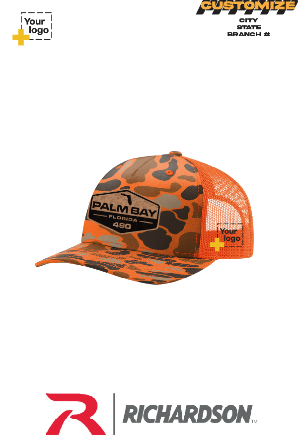 Custom Richardson 112PFP Trucker - Faux Leather Patch