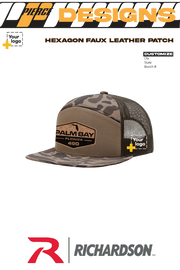 Custom Richardson 168P Trucker - Faux Leather Patch