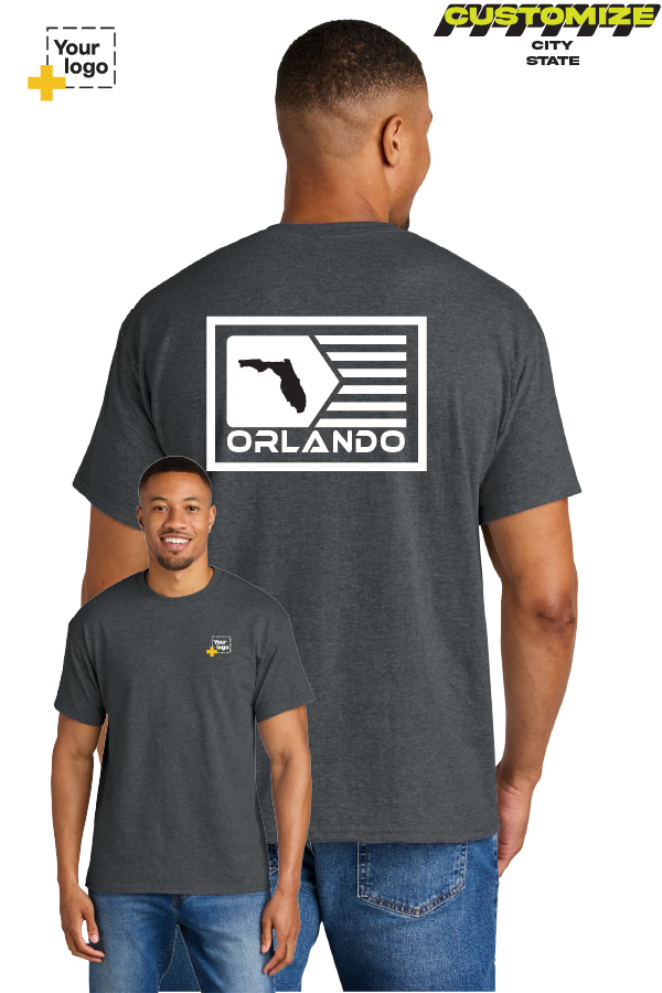 Custom Gildan® DryBlend® 50 Cotton/50 Poly T-Shirt - GEOMETRIC FLAG