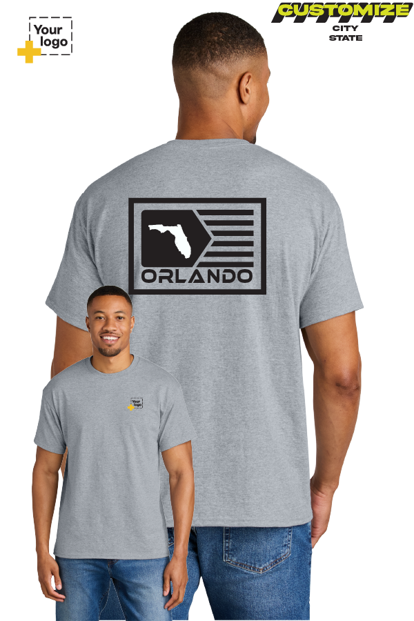 Custom Gildan® DryBlend® 50 Cotton/50 Poly T-Shirt - GEOMETRIC FLAG