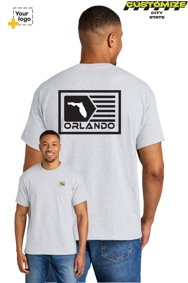 Custom Gildan® DryBlend® 50 Cotton/50 Poly T-Shirt - GEOMETRIC FLAG