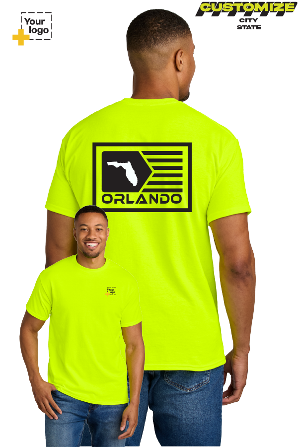 Custom Gildan® DryBlend® 50 Cotton/50 Poly T-Shirt - GEOMETRIC FLAG