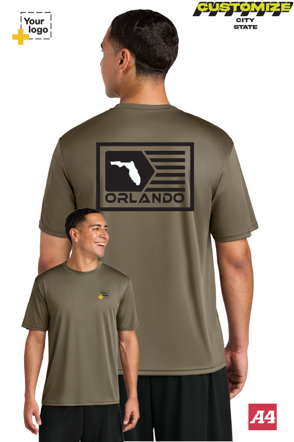 Custom A4 Cooling Performance Tee - GEOMETRIC FLAG