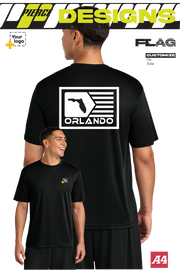 Custom A4 Cooling Performance Tee - GEOMETRIC FLAG