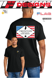 Custom Gildan® DryBlend® 50 Cotton/50 Poly T-Shirt - DIAMOND FLAG