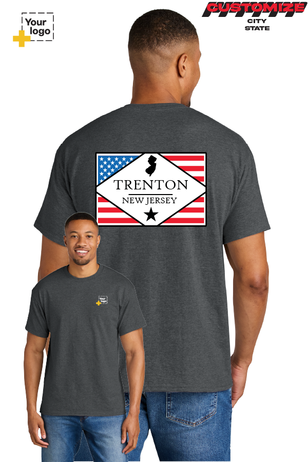 Custom Gildan® DryBlend® 50 Cotton/50 Poly T-Shirt - DIAMOND FLAG