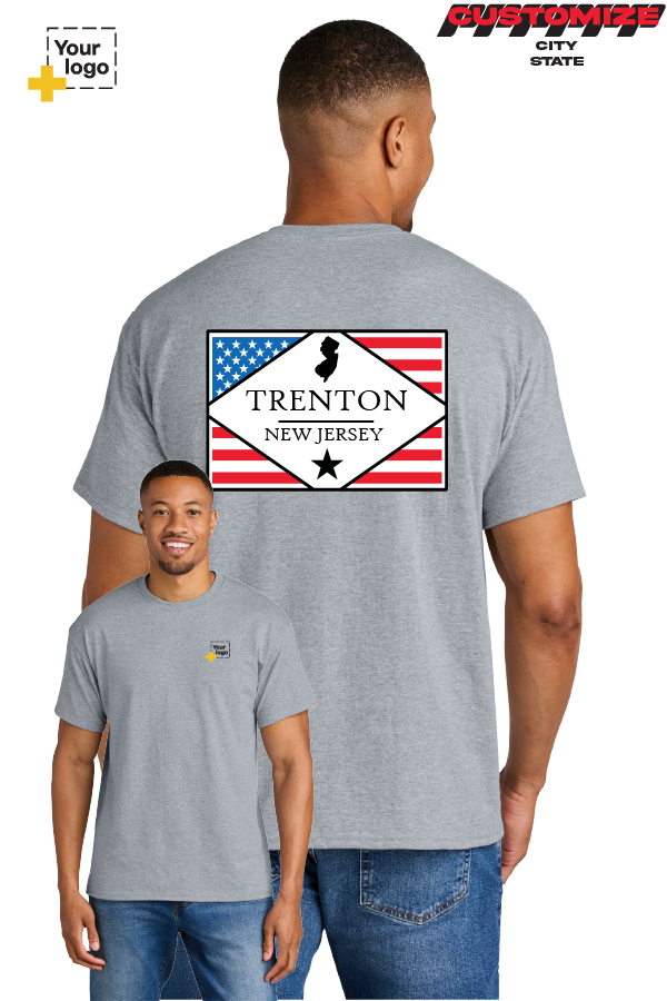 Custom Gildan® DryBlend® 50 Cotton/50 Poly T-Shirt - DIAMOND FLAG