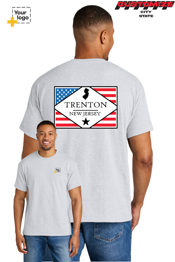 Custom Gildan® DryBlend® 50 Cotton/50 Poly T-Shirt - DIAMOND FLAG
