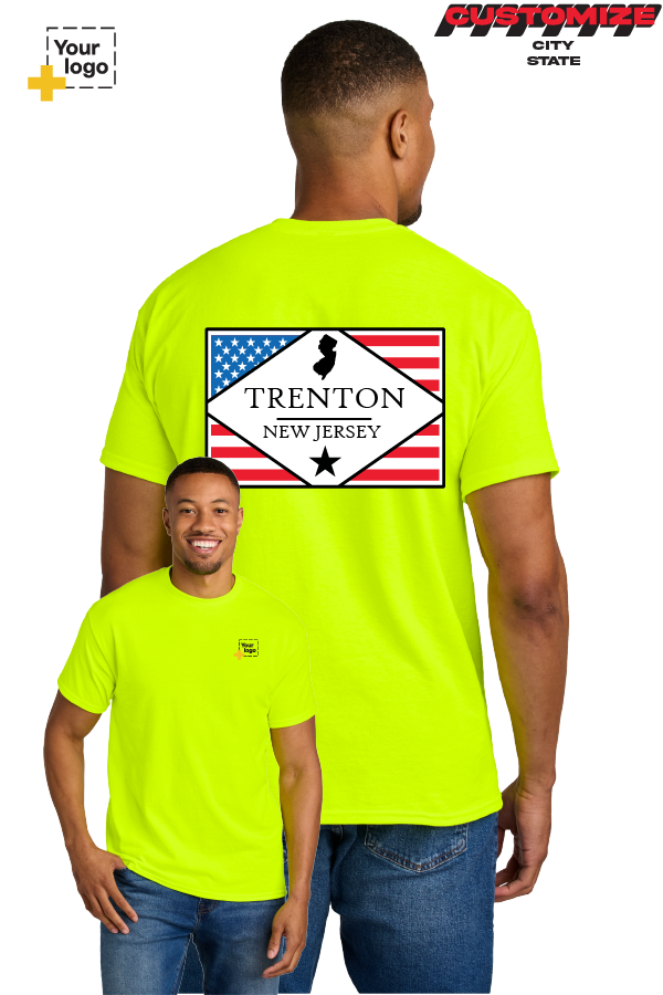Custom Gildan® DryBlend® 50 Cotton/50 Poly T-Shirt - DIAMOND FLAG